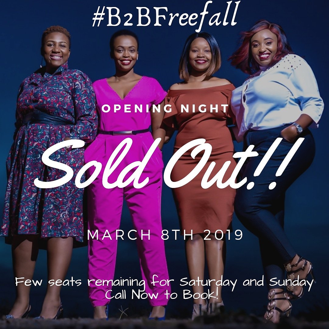 Mbekimwalimu's tweet photo. What better way to celebrating today than with a sold out opening night.... Thank you for the love
#B2BFreefall
#internationalwomensday
@backtobasicske https://t.co/kSi15Sz6E0