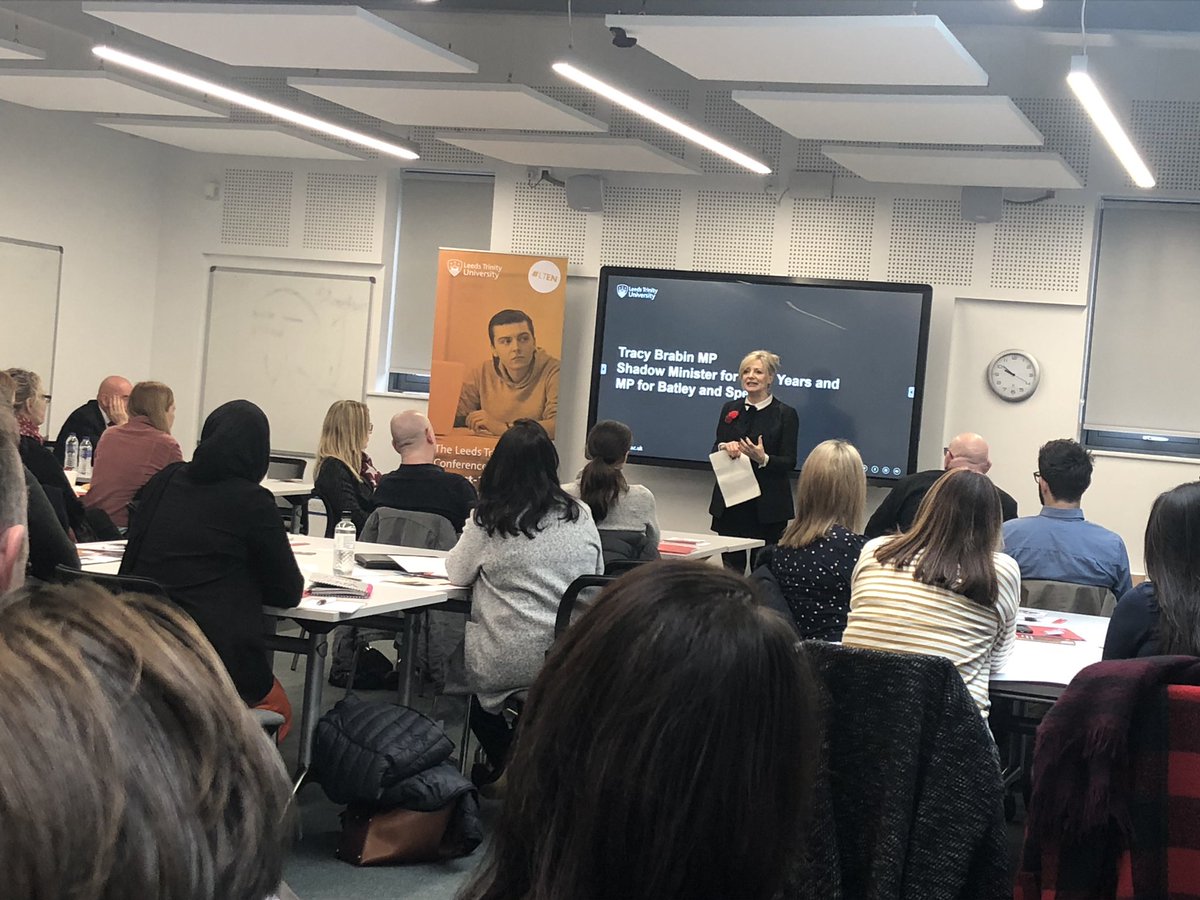 LTUEducationNet's tweet photo. Shadow Minister for Early Years @TracyBrabin speaks about her journey into politics - from @HeckGrammar, studying drama at university, a successful acting careeer (working alongside #LTUchancellor @mca_debbie!), working with Jo Cox and becoming Batley & Spen MP #Post16conference https://t.co/NEfHoCPrFn