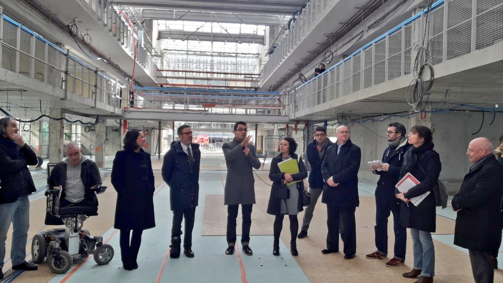 NantesUniv's tweet photo. Visite ce matin du futur pôle #UnivNantes dédié aux cultures numériques sur l'Île de Nantes. 2550 m² dédié à l'enseignement interdisciplinaire, dans un Quartier de la Création en pleine effervescence https://t.co/tQh4YjGpVx https://t.co/Rn2oqSNOcD