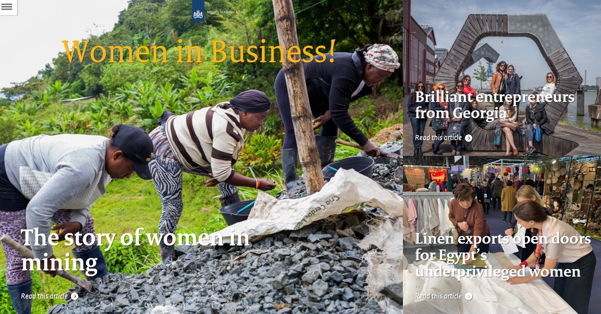 Today is #IWD! Check out our new digital RVO-magazine with videos, stories and interviews with female entrepreneurs <a href="/Minbz/">Ministerie van Buitenlandse Zaken</a> bit.ly/2IZDTJW <a href="/NLWomensrights/">NL Women's Rights 🇳🇱</a> #IWD2019 #InternationalWomensDay