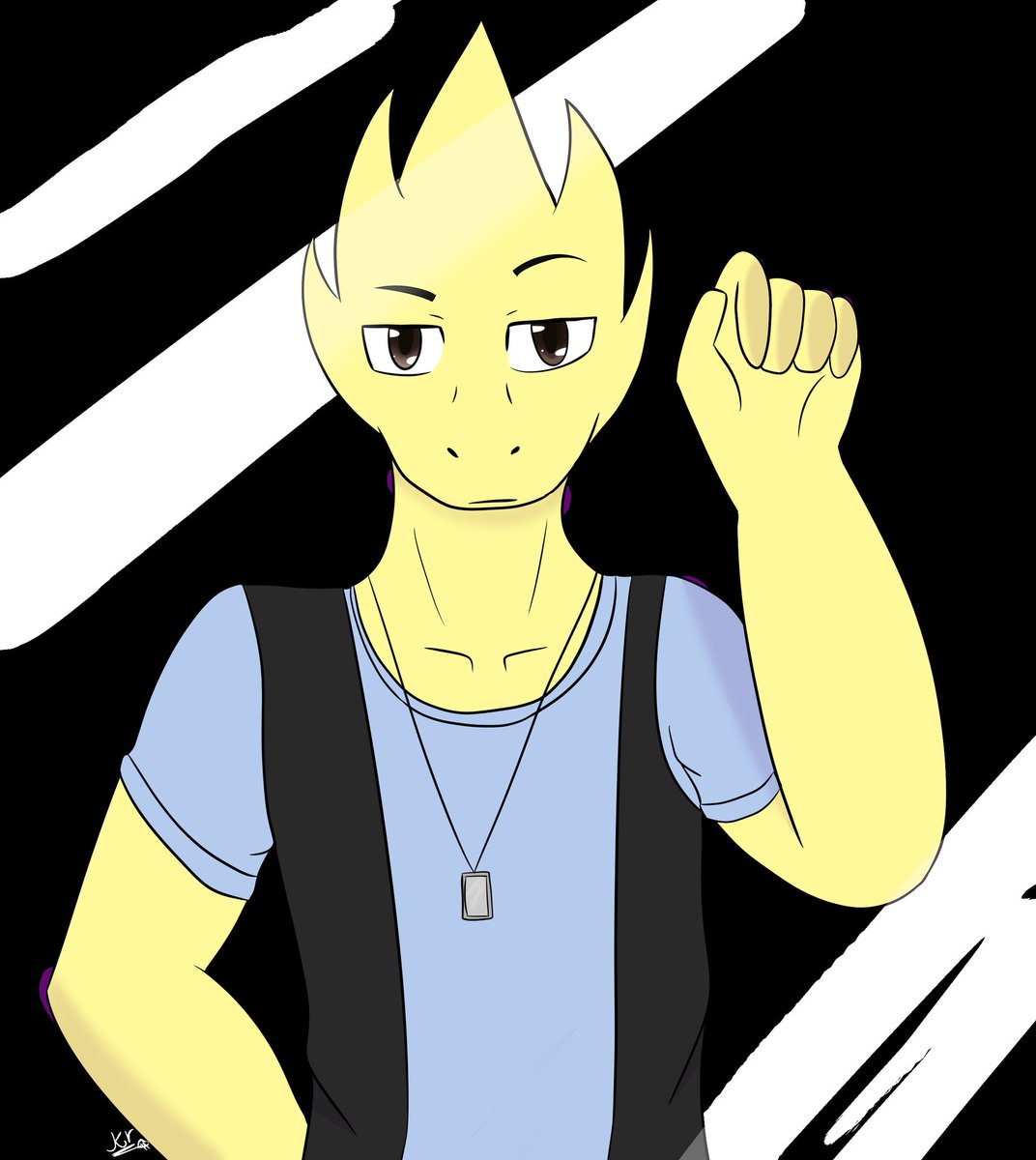 Kagamineriri1's tweet photo. Finshi this whahahhaa
Alphys Will knock on the glass i did something like that a long time ago but it fun to make things like this
#underswap #alphys #underswapalphys #art #artwork https://t.co/XsN1pKO0Bk
