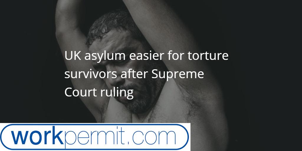 workpermitcom's tweet image. UK asylum easier for torture survivors after Supreme Court ruling. Home Office and immigration tribunal judges to follow Istanbul protocol, an established international standard for torture cases. Failed asylum seekers targeted by Home Office ow.ly/8yUb50mJcIK #UKasylum