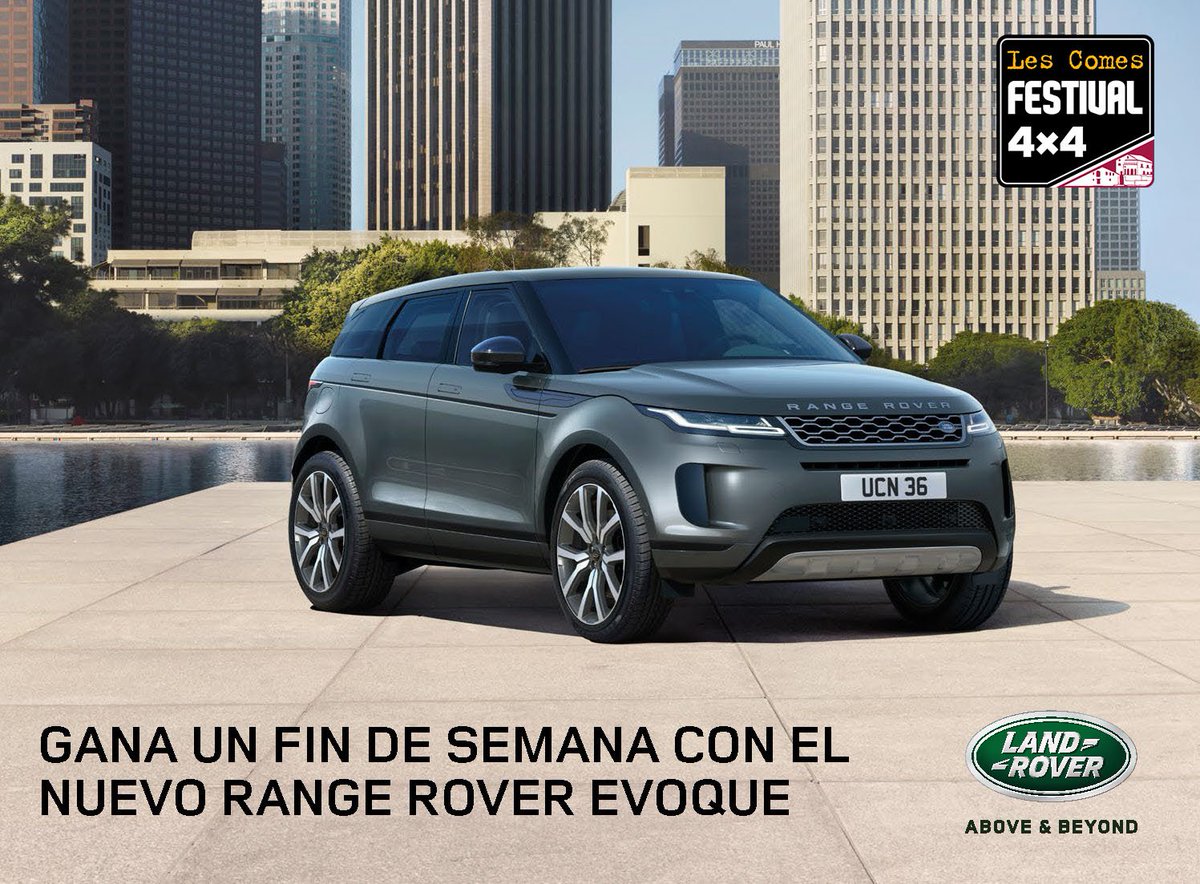 Ven a Les Comes 4x4 Festival y podrás ganar un Range Rove Evoque para un fin de semana!

El próximo 15, 16 y 17 de marzo, trae un bolígrafo a Les Comes, ya que en la bolsa de bienvenida encontrarás una octavilla para participar en el sorteo!

lescomes4x4festival.com