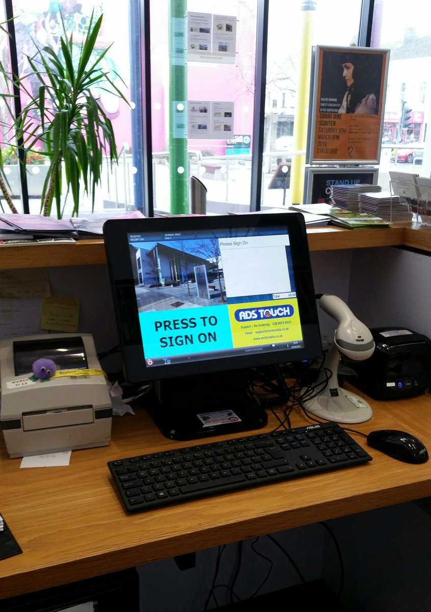 #ADStouch #EPOS System installed to upgrade the previous equipment at #Limavady #VisitorInformationCentre #RoeValley. Ideal for Retail, #StockControl #BarcodeLabels #GiftVouchers - call 028 9074 0315 or email enquiries@anchordata.co.uk for more details #Sam4s