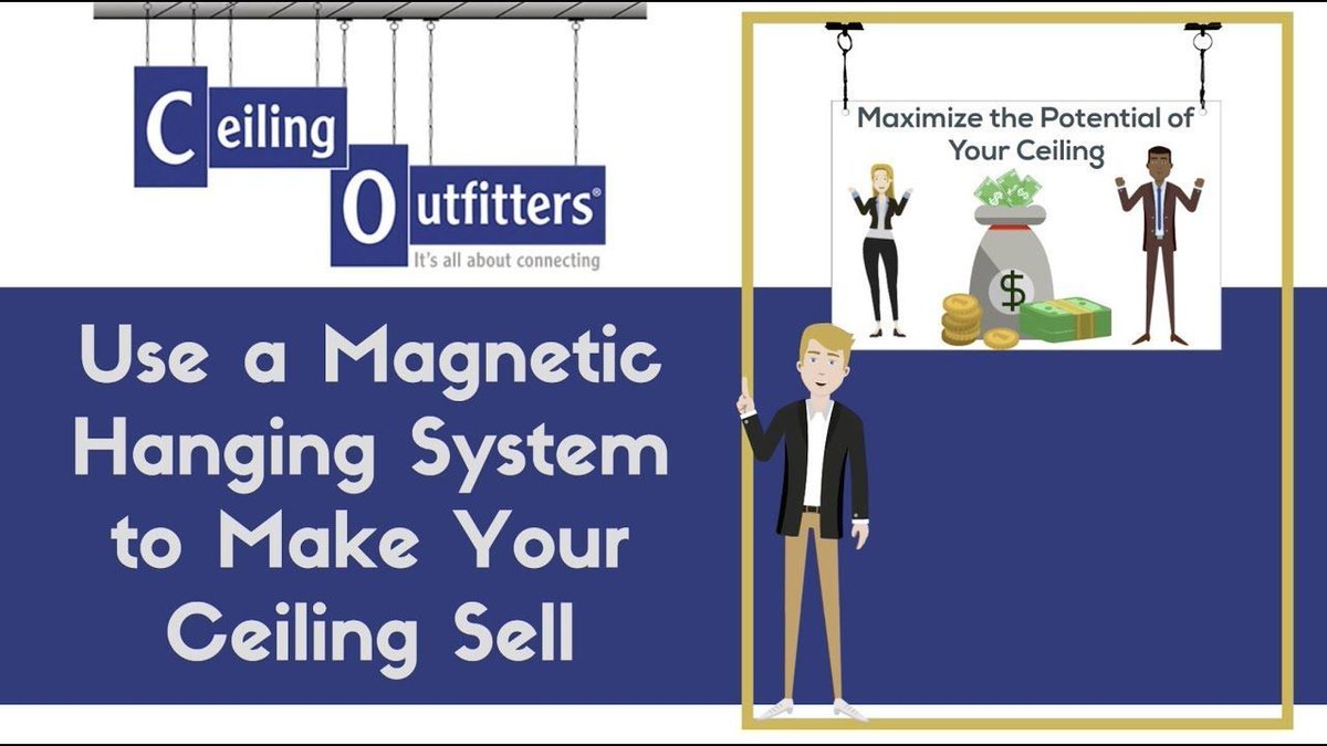 CeilingOutfit2's tweet image. Are you utilizing ALL your selling space? Check out ways to Make Your Ceiling Sell for you!  buff.ly/2VWqyUS #LadderSafetyMonth #CeilingSigns