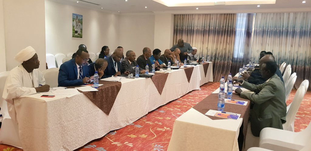 BilanMohamed8's tweet photo. Special Envoy Dr Ismail Wais meets with Leader of NAS Gen Thomas Cirillo in Addis Ababa - Engagement of non-signatories of the RARCSS. Attending are; #RJMEC #CTSAMM #IGADMemberStates #Uganda #Kenya #Ethiopia #Sudan https://t.co/KCurHU8FcM