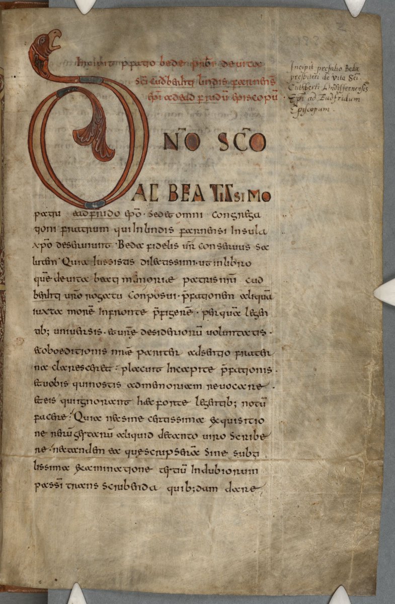 ParkerLibCCCC's tweet photo. ✍️Today's the day! Our Medieval Manuscript #Transcribathon is now live! (https://t.co/31eJJzzdQM cf https://t.co/YEz2ajCteq)
👉Come help us #transcribe our 10th-cent copy of #Bede's Life of #StCuthbert (#CCCC183) - all most welcome!
🤝#Collaborate : #Innovate : #Generate! https://t.co/XkJRUqur66