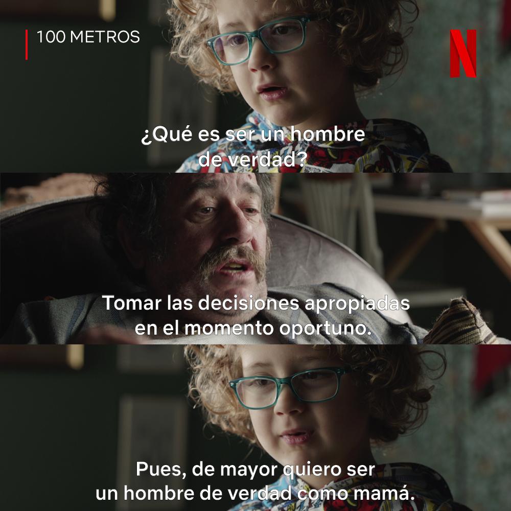 NetflixPelis's tweet photo. Hemos llorado y reído a partes iguales. Basado en hechos y emociones reales, "100 metros" ya disponible. https://t.co/f6k4rdHAaJ