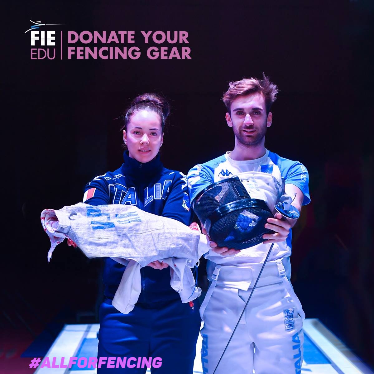 FIE_fencing's tweet photo. Donate #fencing gear benefiaries for 2019!
Check them here: https://t.co/xAC0ZNXVsH
#Allforfencing 💟 #Torun2019 https://t.co/rcyZcvHEIt