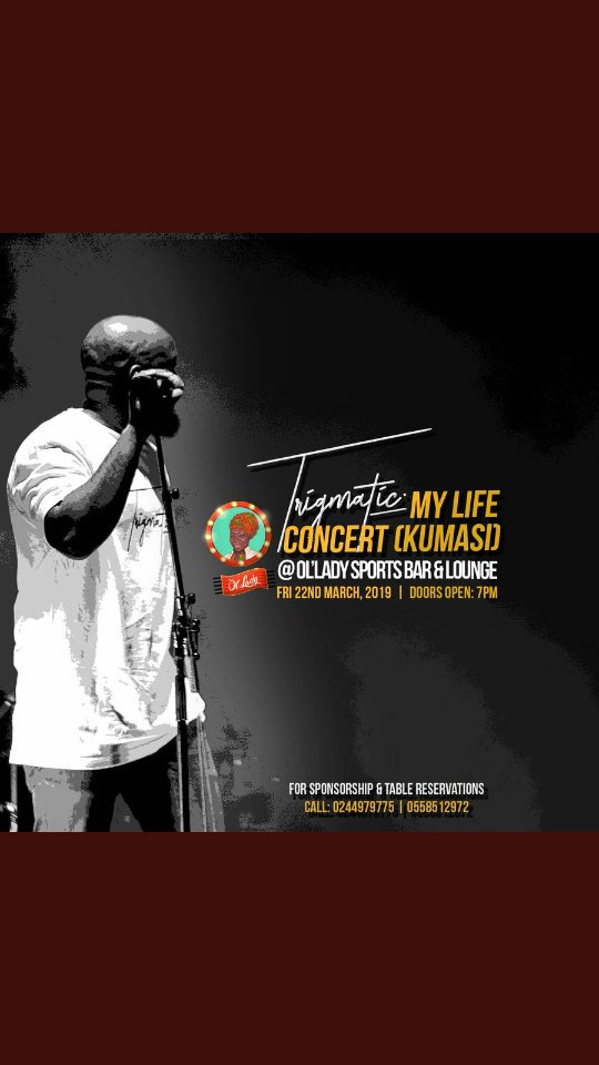 eddiejunior_200's tweet photo. Where will you be on 22nd March?All road lead to Kumasi for #MyLifeConcertKumasi with @trigmaticrocks and the #MaticFans https://t.co/Ix9oLwXUSG
