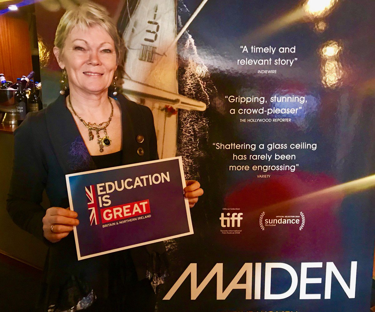 GREATBritain's tweet photo. Twelve women. A race to the finish. A battle to be equal. 

#MaidenFilm charts the inspirational story of @TracyEdwardsMBE and her history-making female crew's triumph at the 1989 Round the World Yacht Race. 

In cinemas today, it's the perfect way to celebrate #IWD2019. https://t.co/OSvjEVoVCd