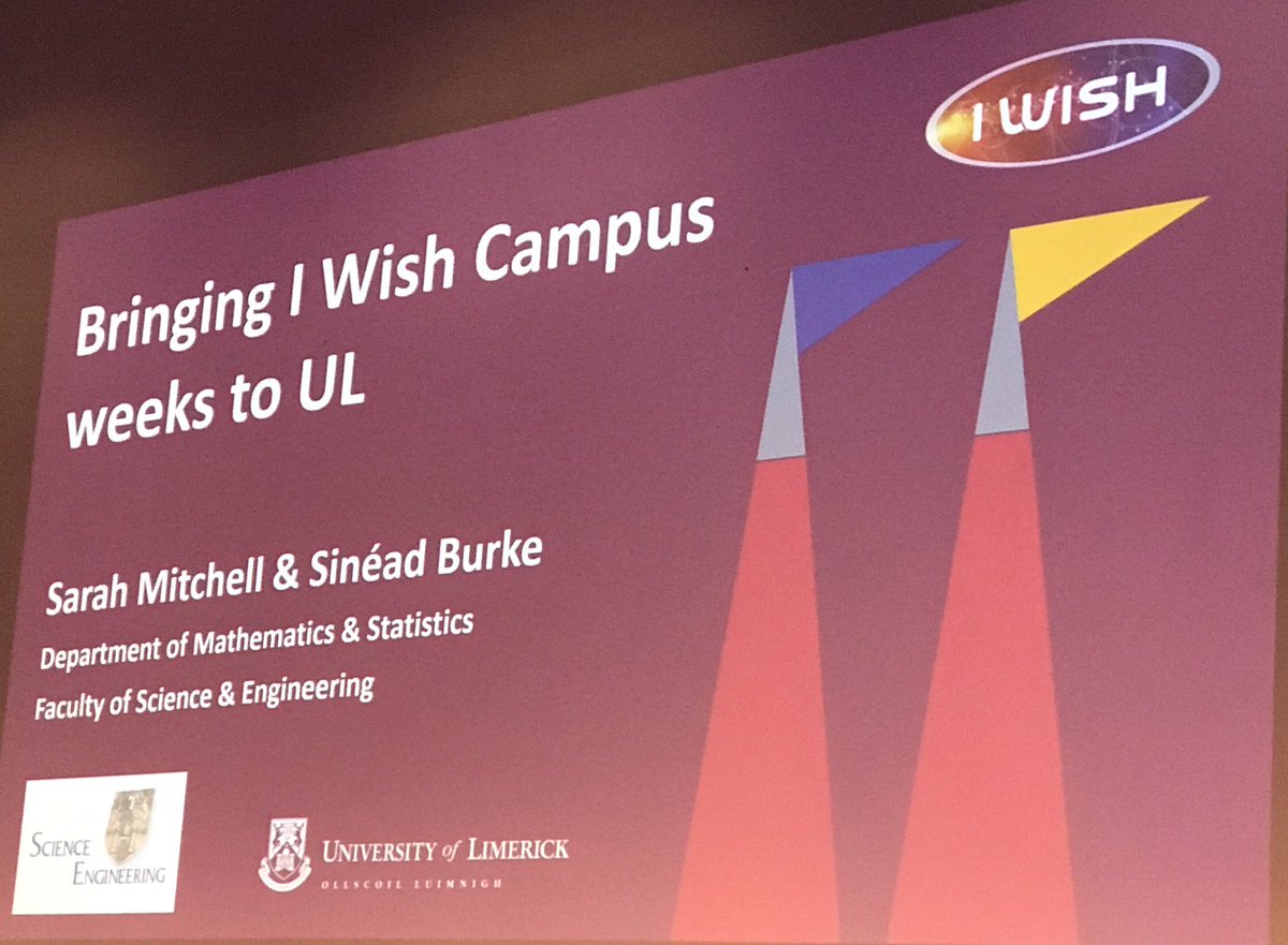 Great to hear about the <a href="/IWish_ie/">I Wish</a> experience <a href="/UL/">University Of Limerick</a>. Delighted to hear the #Cork support referenced including <a href="/CIT_ie/">CIT is now MTU - Munster Technological University</a> @MaryMoloneyCIT @NormaWelchCIT <a href="/GillianKeating3/">Gillian Keating</a> <a href="/Cmodriscoll/">Caroline O' Driscoll</a> <a href="/RuthBuckley18/">Ruth Buckley</a> #IWDCUL19