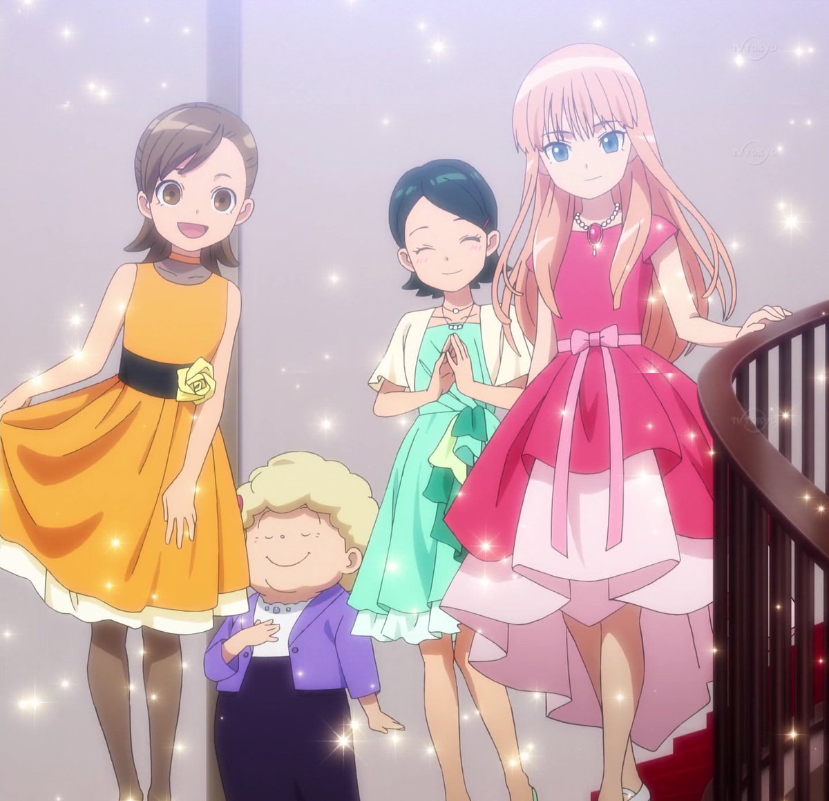 あず Auf Twitter ドレスアップ女性陣つなげてみた 女の子は華やかでいいね 目の保養になって癒やされる ちゃっかりヨネさんも混ざってるの笑うけど 4人の色合いがプリキュアとかそういうのみたい イナズマイレブン オリオンの刻印