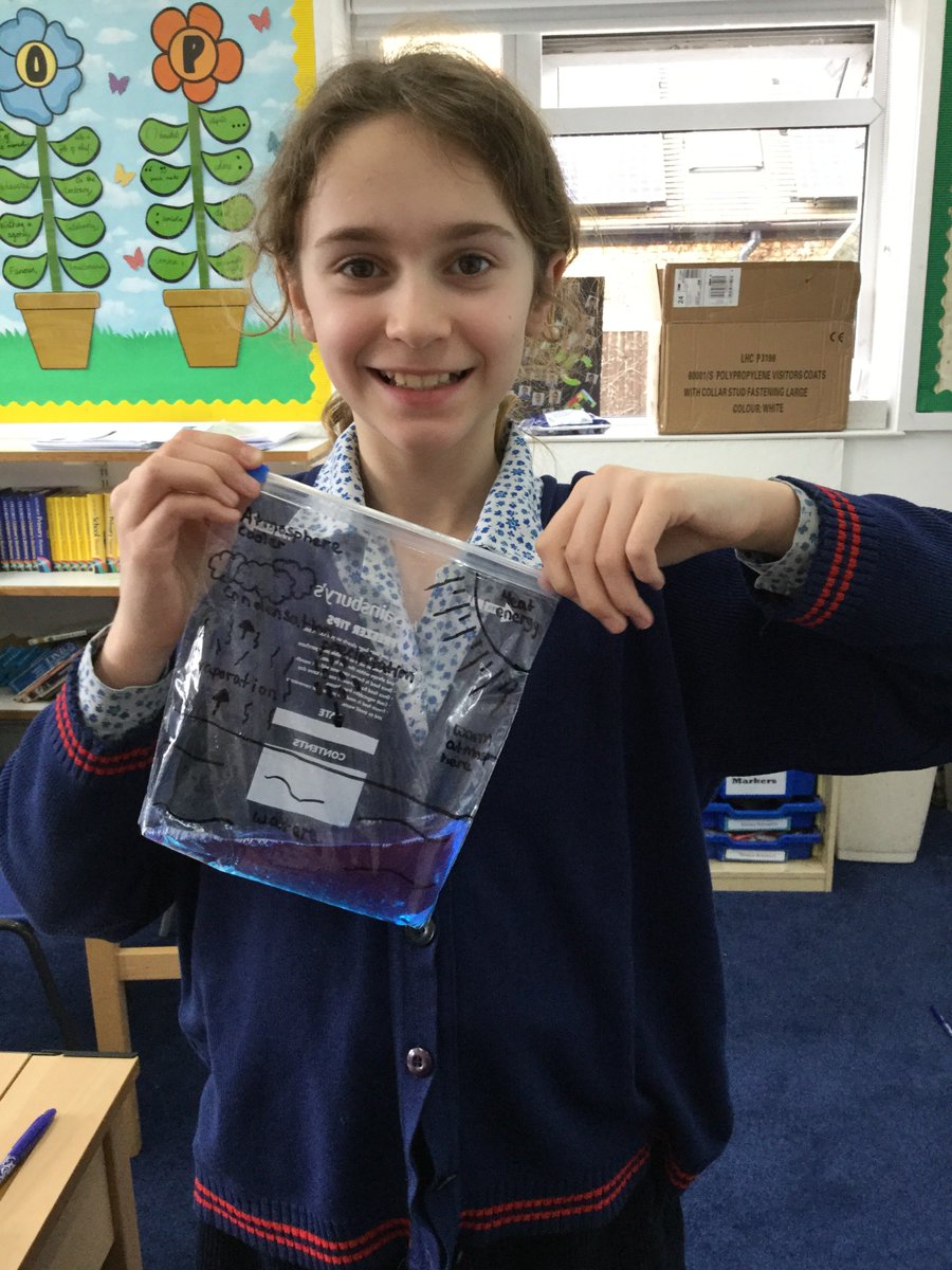prospecths's tweet photo. Year 6 have been modelling the water cycle as we revised the process of evaporation and condensation. We are now able to attach them to a sunny window and see the processes in action! #PHS #ScienceForTheWin #JustWaitUntilNextWeek #Condensation #Evaporation #Precipitation https://t.co/OT4olhPRa6