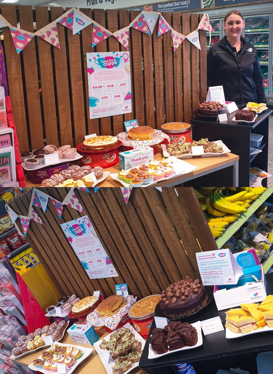 SuchyNicole's tweet photo. Thank you to all of our colleagues for their bakes to raise funds for Dementia UK this Morning! #TimeforaCuppa @DementiaUK @mycoopfood Halesworth ๐๐ฐ๐ง๐ฅงโ @frary_chris @johnnickson6 #east7 https://t.co/rBtl7hiN1U