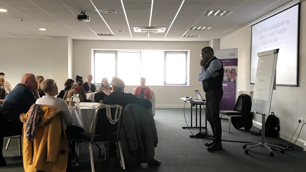 Healthinn_em's tweet photo. Day 1 of our Patient Leadership Programme in #Nottingham. We are holding a series of leadership workshops for safety & #improvement. The programme is designed for those on boards and committees - to have the skills to effectively contribute and influence decisions #InvolveNotts https://t.co/nU8oOp5gx2