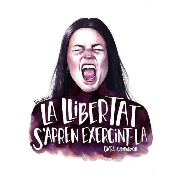 “La libertad se aprende ejerciéndola” (Clara Campoamor). Hoy paramos porque no hay quien nos pare! #8M #nosaltresfemvaga #Vaga8M #feminisme #feminismo #vagadetotes
📸 <a href="/tresvoltesreb/">Tres Voltes Rebel</a>