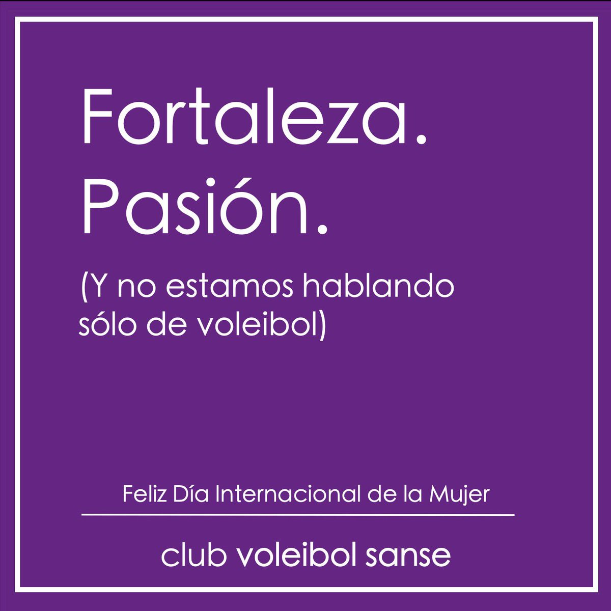 voleysanse's tweet photo. Las palabras, a veces, sobran.🏐
#FelizDiaDeLaMujer #8DeMarzo #CVSomos🔴⚪️
#CVSentimientoDePertenencia
#CVSansers #CVSacrificio #CVStaff #CVSupporters #CVSyoTeQuiero https://t.co/cia89Jp17x
