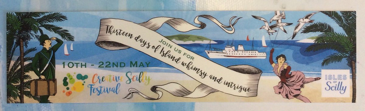 ArtScillyWeek's tweet image. Look out for these Creative Scilly Festal flyers around the Islands. This one is on the desk of @ScillyScarves at @PhoenixScilly. More information at visitislesofscilly.com/creativescilly. #islesofscilly #England #festival