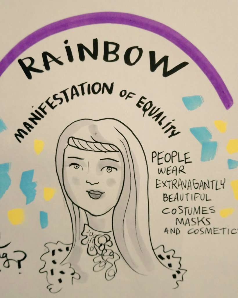 Tinted visions presentation as part of the #GRACEConference2019 visually interpreted by the conference illustrator