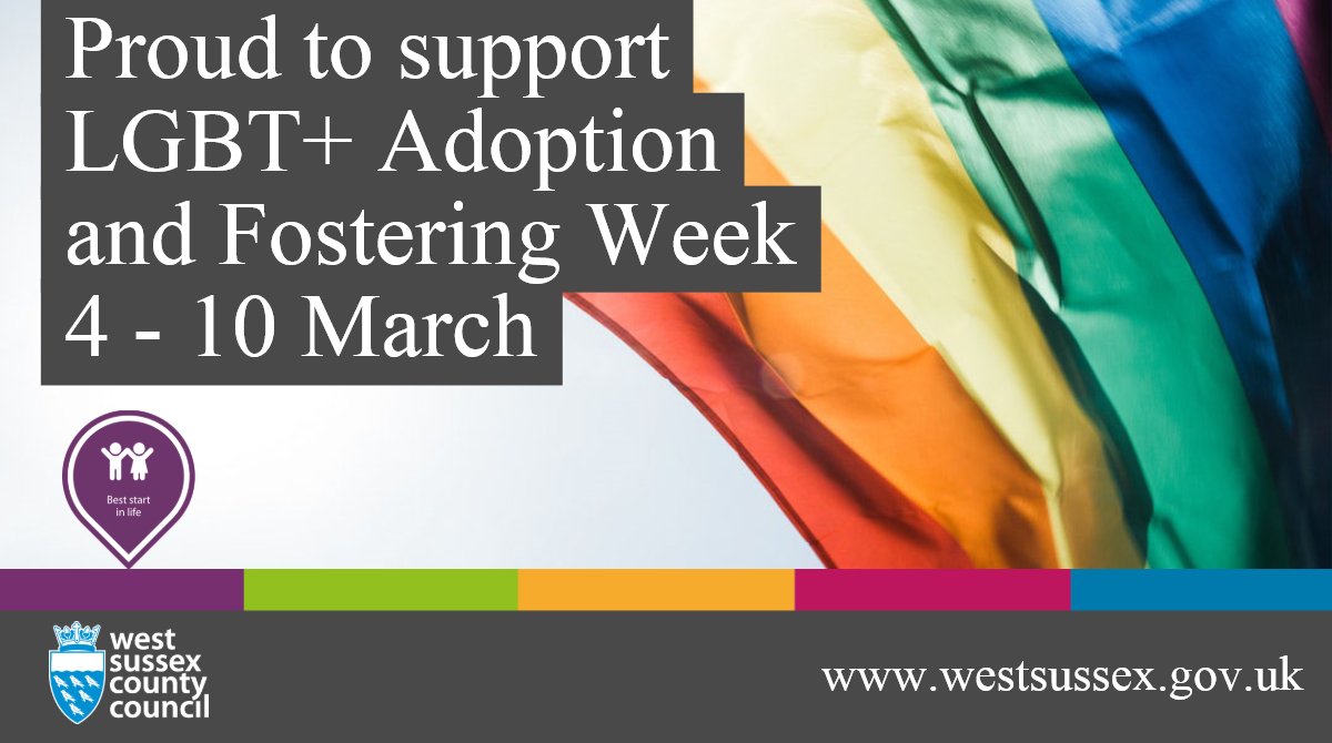 WSCCNews's tweet image. If you’re #LGBT and thinking about #Adopting or #Fostering come along to one of our friendly information sessions. We'd ♥ to meet you   
🌈💕
Adoption - 16 March in Horsham
Fostering - 20 March in Horsham 
ow.ly/kFxO50mMzrR
@lgbtadoptfoster #proudtoadopt #proudtofoster