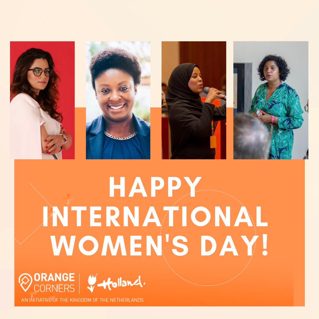Happy #InternationalWomensDay! Today we celebrate the inspirational and powerful women without whom Orange Corners would not be possible. Meet some of our leading women: Nada (Morocco), Anabella (Angola), Khansa (Orange Sudan) and Sara (Maputo) #WomenWhoLead  #FemaleEntrepreneur