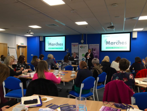 marcheslep's tweet photo. Gill Hamer talks to a room full of ladies at The International Women's Day event in #Shrewsbury this morning. 

#IWDShrewsbury #IWD2019 #Shropshire #business https://t.co/t8mzIP1gVN