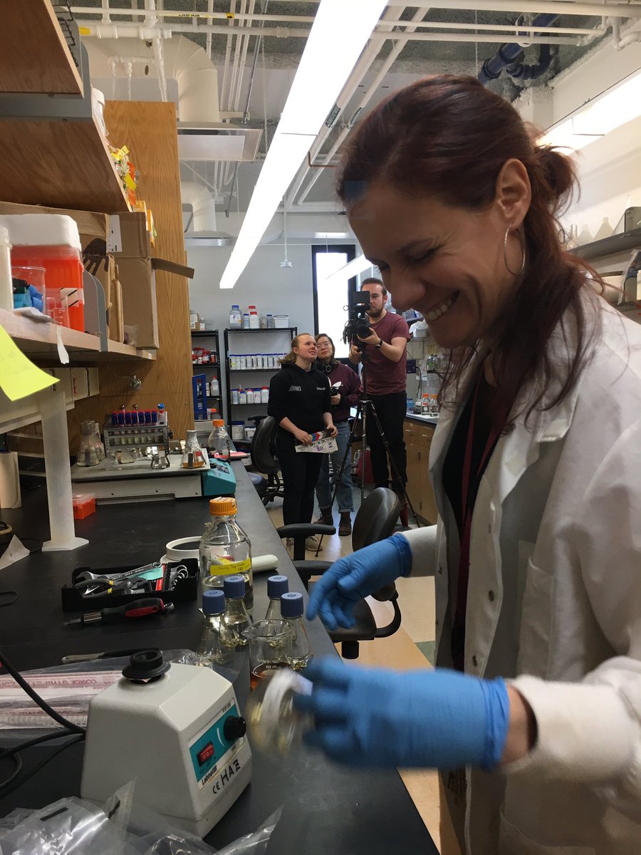 cavescience's tweet image. The film crew made me wear a lab coat. So embarrassing!!