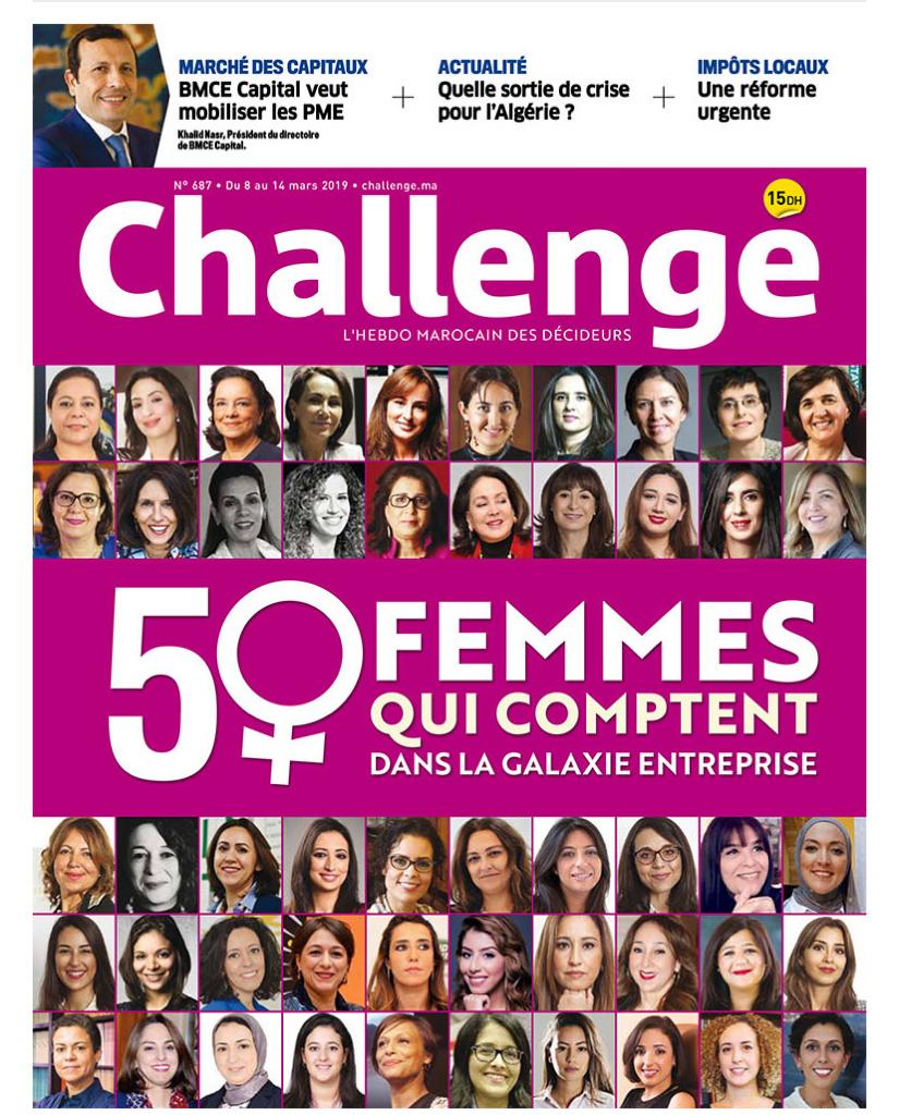FZOutaghani's tweet photo. Très heureuse de faire partie des 50 femmes qui comptent dans le monde de l'entreprise au Maroc. Merci à @Challenge_ma ! https://t.co/0I0cNurmRh