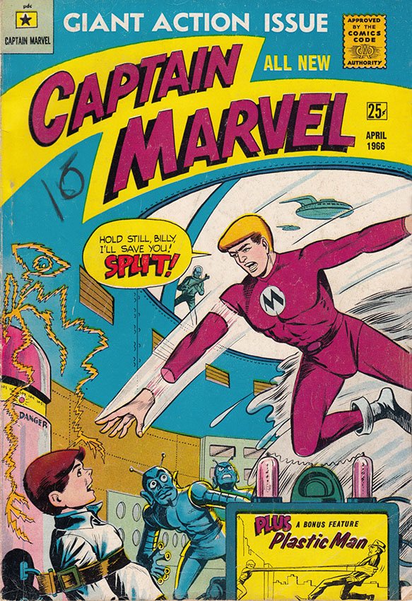 terebifunhouse's tweet photo. Mister Kitty's Stupid Comics dares any major motion picture studio to release a film about THIS Captain Marvel. We DOUBLE dare you. https://t.co/Q9rHHQDRWu #CaptainMarvel https://t.co/1o3I0NM2tJ
