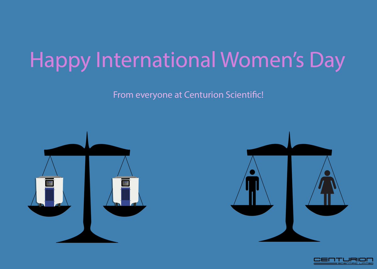 CenturionSci's tweet photo. Balancing Gender Equality, is just as important as balancing your centrifuges! Happy International Women's Day! #balanceforbetter #internationalwomensday #balanceyourcentrifuge https://t.co/ll2Z7YuIv3