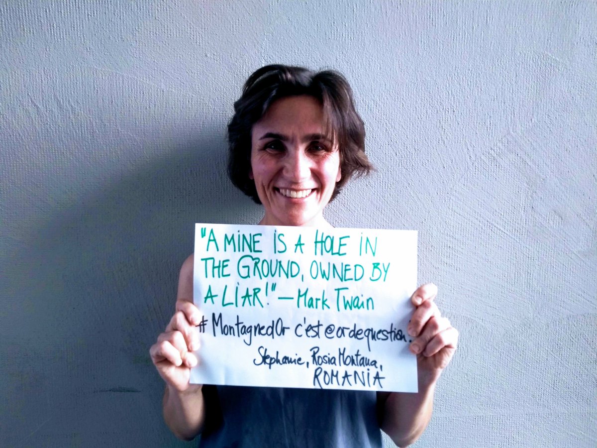 Stephanie Roth lead an international campaign to stop destructive gold and silver mining in Romania's #RosiaMontana that would have displaced thousands of people and endangered the health of thousands more 

Thank you, <a href="/RothSteph/">stephanie d roth</a>!

#IWD2019 #InternationalWomensDay