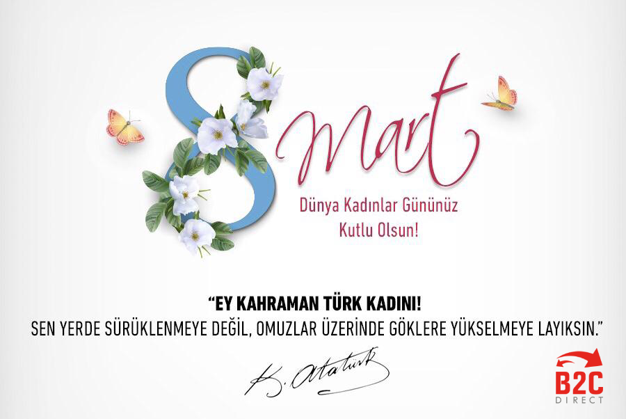 B2CDirect's tweet photo. 8 Mart Dünya Kadınlar Gününüz Kutlu Olsun...💐
#b2cdirect https://t.co/7pWVamKoaG
