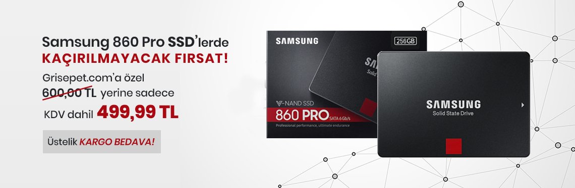 grisepet's tweet photo. Samsung Pro 860 - 256GB SSD
Bu fiyata daha ucuzu yok!
Üstelik kargo bedava!

#ssd #ssddisk #samsung #dahilidisk #ssdhdd #hdd #bilgisayar #bilgisayarbilesenleri #hız #enucuz #sabitdisk #ssdsabitdisk #kingston #hilevel #hitachi

https://t.co/N0vIEz4FGz https://t.co/WlRnDHkpSw