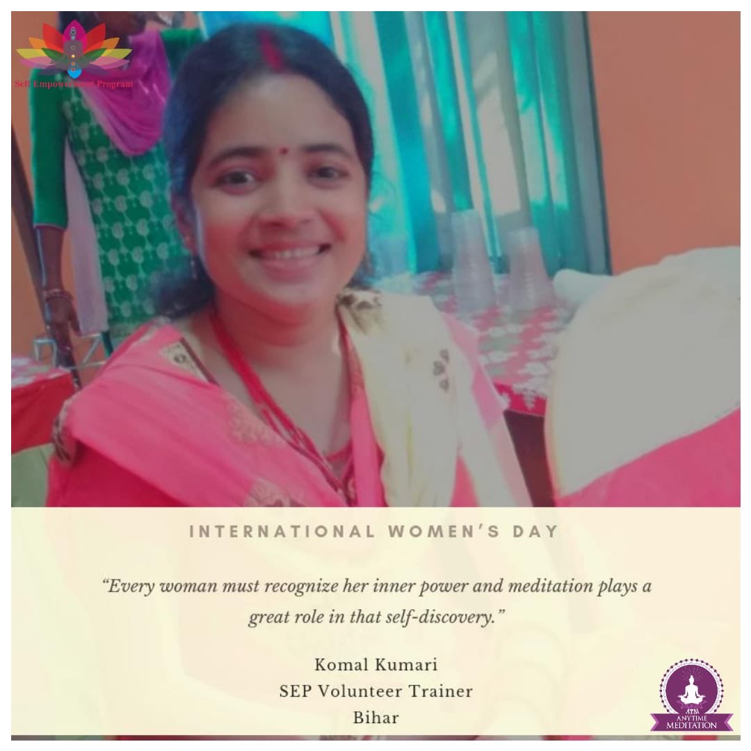 program_self's tweet photo. “Every woman must recognise her inner powers...” #InternationalWomenDay #IWD2019 #betterWithBalance #EmpoweringWomen #Meditation #WellnessCSR #chhattisgarh #volunteerTrainer #glazetradingIndia #galwayFoundation
@narendramodi @unitednations @glazetradingindia @IntlWD https://t.co/GG6fPplkPp