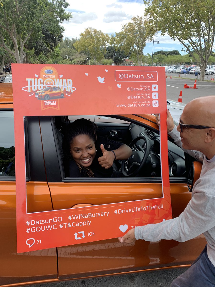MusaMakhoba's tweet photo. Smoothest ride with @Datsun_SA #gouwc #winabursary #drivelifetothefull #datsungo https://t.co/25YTdypY5O