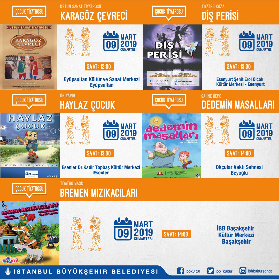 Sevilen çocuk oyunları ile her hafta sonu minik izleyicilerimizle buluşmaya devam ediyoruz.
📌 Etkinliklerimiz ücretsizdir.
#ibbkültürsanat
#İstanbulSanatOfisi #milimsanat
<a href="/sezginmaden/">Sezgin Maden</a> #TiyatroAvrasya
#TiyatroDüşüm #TiyatroRetorik
#ÜstünSanatTiyatrosu <a href="/SahneDepo/">Ebru Aksakallı Gümrah/ Sahne Depo</a>