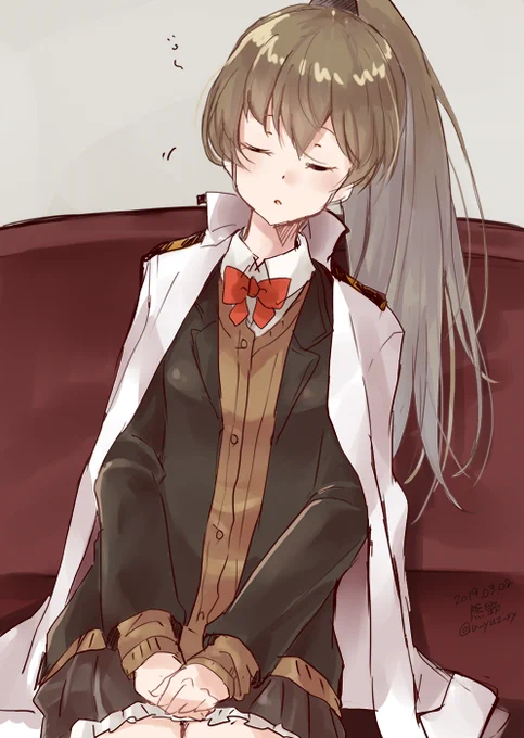 うとうと熊野
#艦これ版深夜の真剣お絵描き60分一本勝負 #艦これ版真剣お絵描き60分一本勝負_20190308 