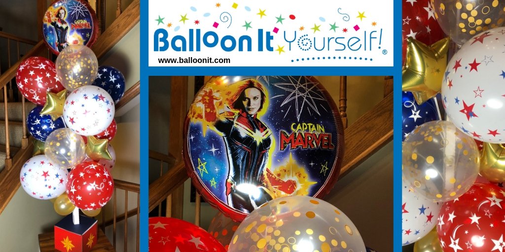 Invite_Us's tweet photo. Higher! Further! Faster! Celebrate! check out this Super Balloon It Yourself! perfect for the hero in your world. Ask for BIY! at your local party store or visit https://t.co/qEwccAeqOt.
#balloonit #balloonityourself #nohelium #balloons #globos #captainmarvel #mcu https://t.co/IQJppRKZsk