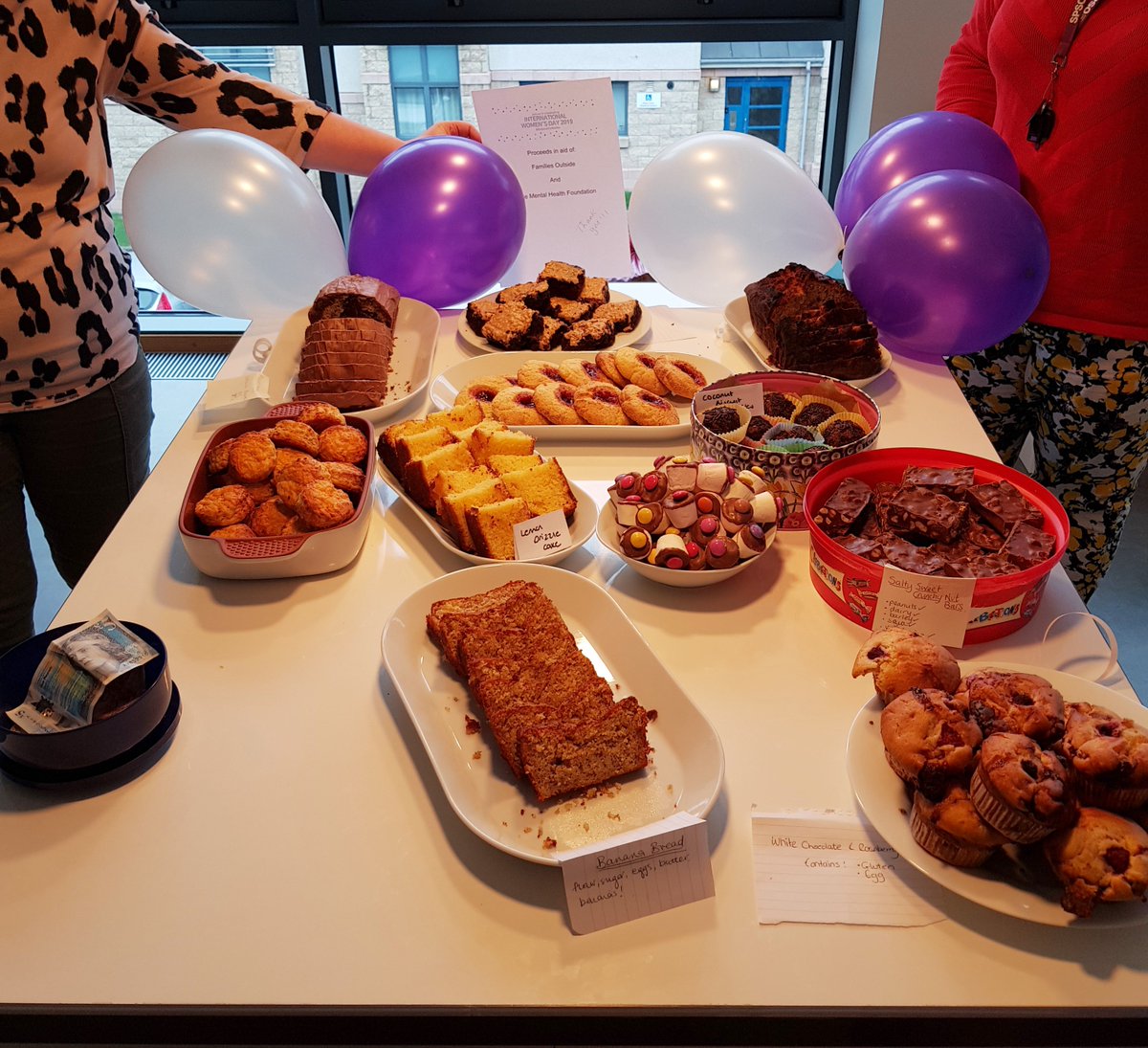 SPSO_Ombudsman's tweet photo. Lots of activity at our offices to celebrate International Women’s Day! See our #BalanceforBetter pledges, sanitary products collection in aid of @THPEdinburgh and our bake sale with proceeds going to @MHFScot and @FamiliesOutside.  Happy #IWD2019! https://t.co/LJucu8CEOY