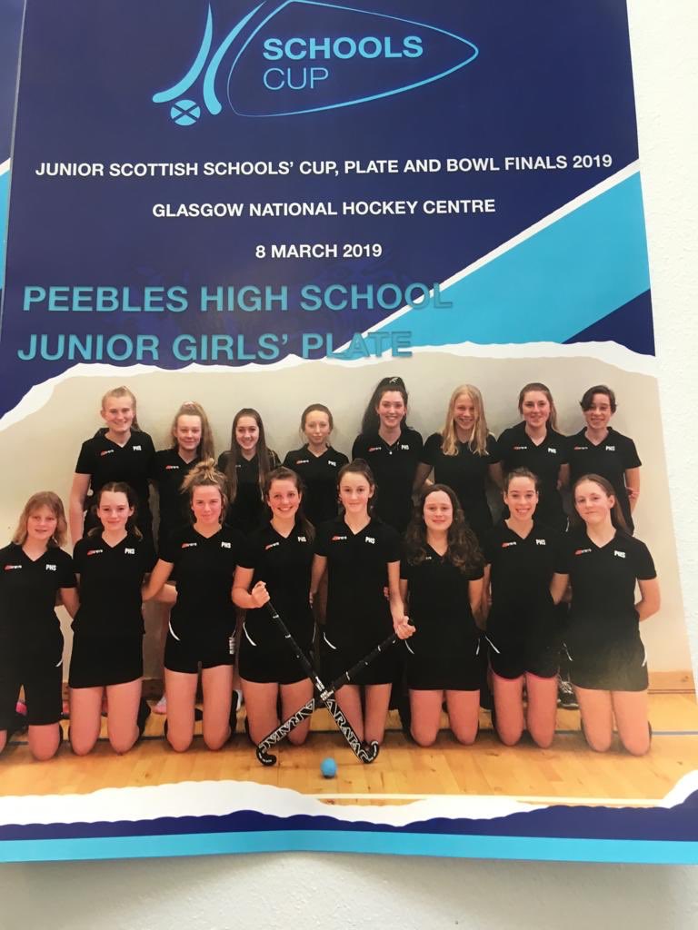 PeeblesHSPhysEd's tweet photo. How exciting! Our S3 girls and supporters at the National Hockey Centre in their National Final. Play is underway! 🏑 https://t.co/wjfY08thj7