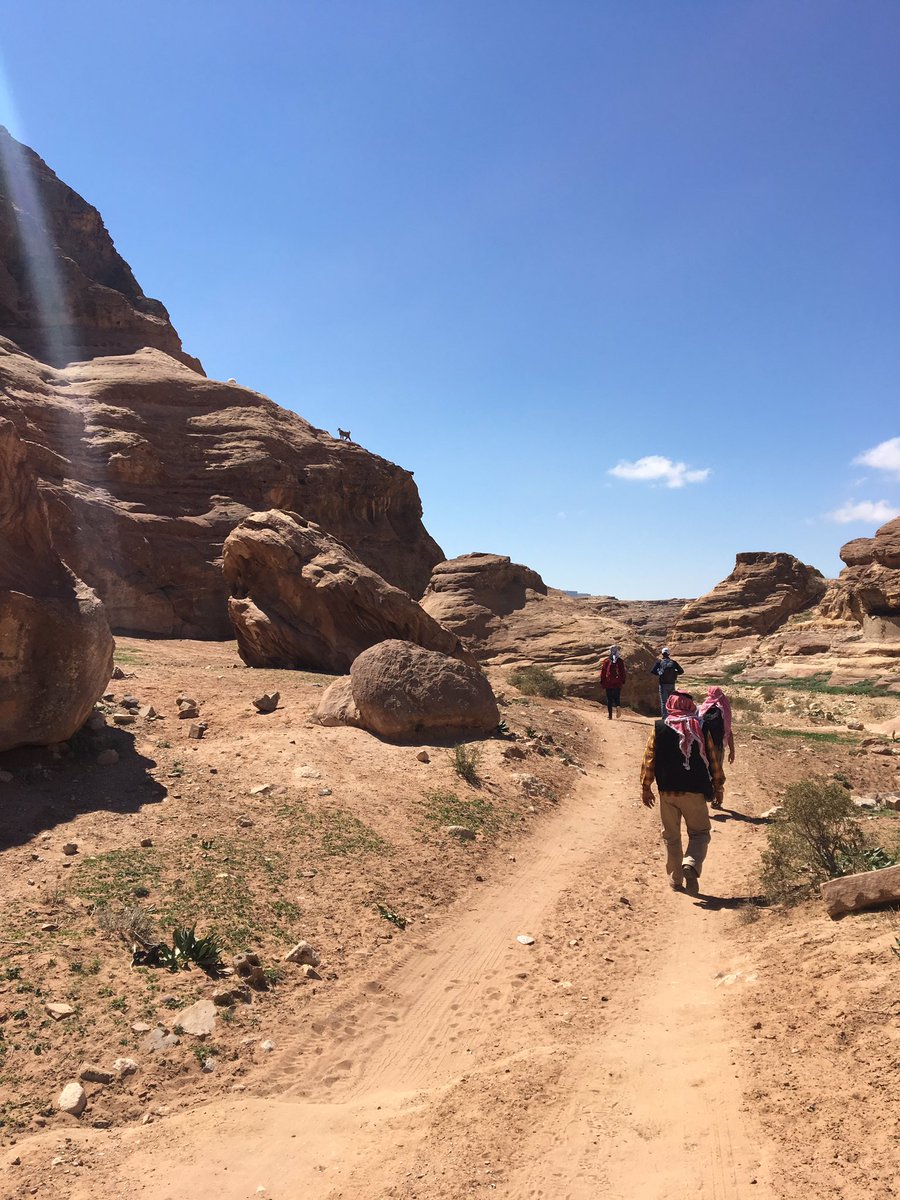RochelleADavis's tweet photo. #Jordan #springsfs #Georgetown a fantastic spring hike in Petra through the back way arriving at the Monastery for a picnic lunch. Learning about the development of tourism. Plus sheep. And goats. https://t.co/YuNkfGmb0c