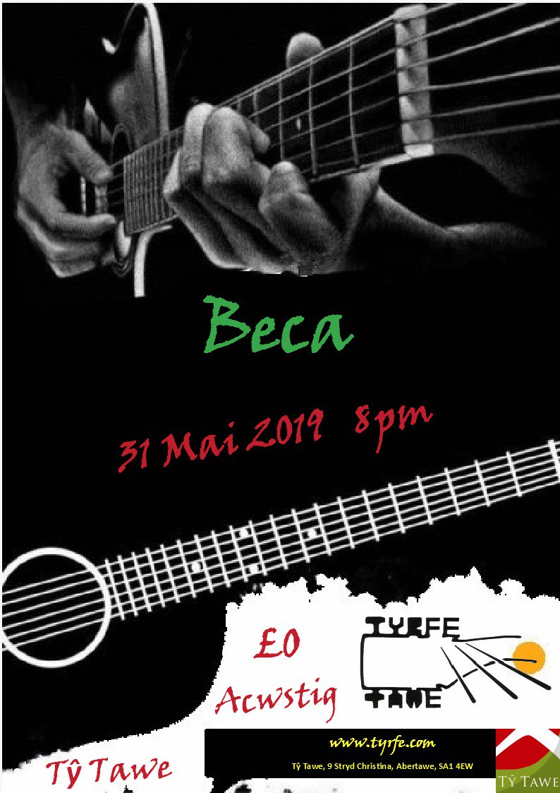 Edrych 'mlaen at ein gig acwstig, cyntaf yn ninas enedig dwy ohonom - Tŷ Tawe, Abertawe ar 31 Mai. Dewch yn llu🙌