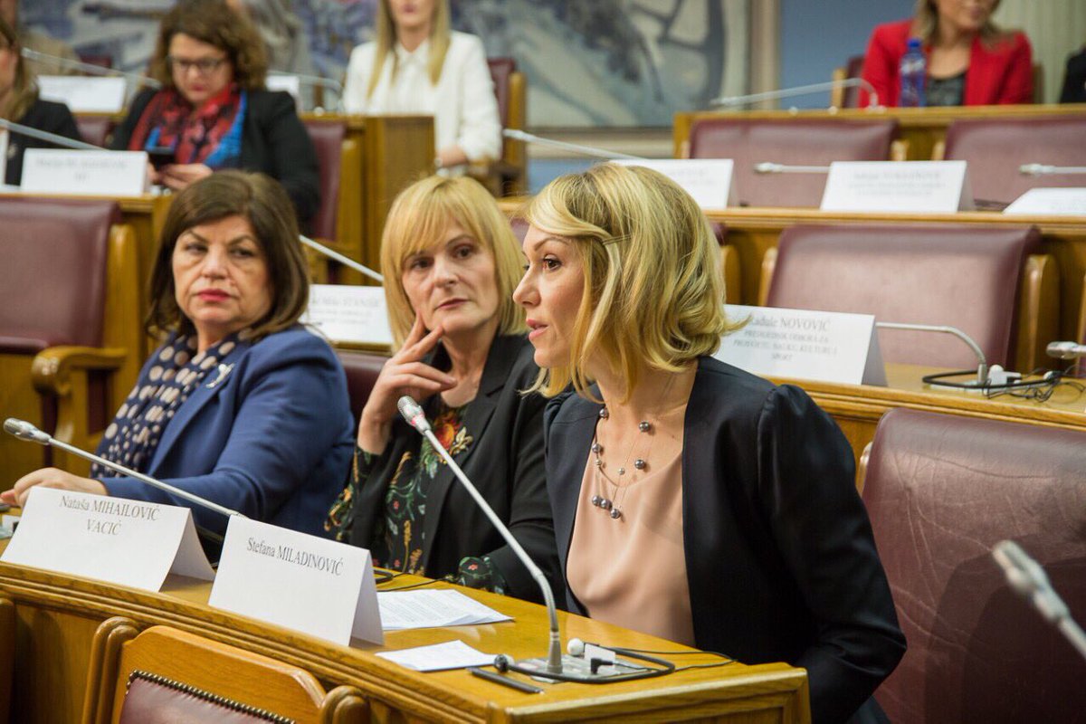 just_Stefana's tweet photo. danas o pravima i položaju žena, značaju ženskog političkog aktivizma, o napretku #Srbija i #Balkan na polju #rodnaravnopravnost govorimo i u #Podgorica #skupstinacrnegore 
#osmimart #zenskaprava 
#ljudskaprava #skupstinasrbije #genderrightsarehumanrights  #genderrights @mihailna https://t.co/W50pN8oROS
