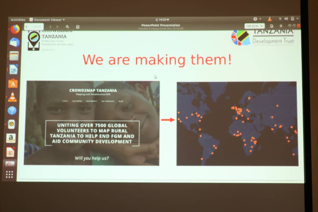 OMDTZ's tweet photo. In celebrating international women's day, @OMDTZ conducted a mapathon to digitize building/ roads of rural #Tanzania to join the effort in fighting #FGM. Dataset produced will help safe house workers to reach vulnerable girls subjected to FGM. @Crowd2Map @UNFPATanzania #IWD2019 https://t.co/FPmnk98oFF
