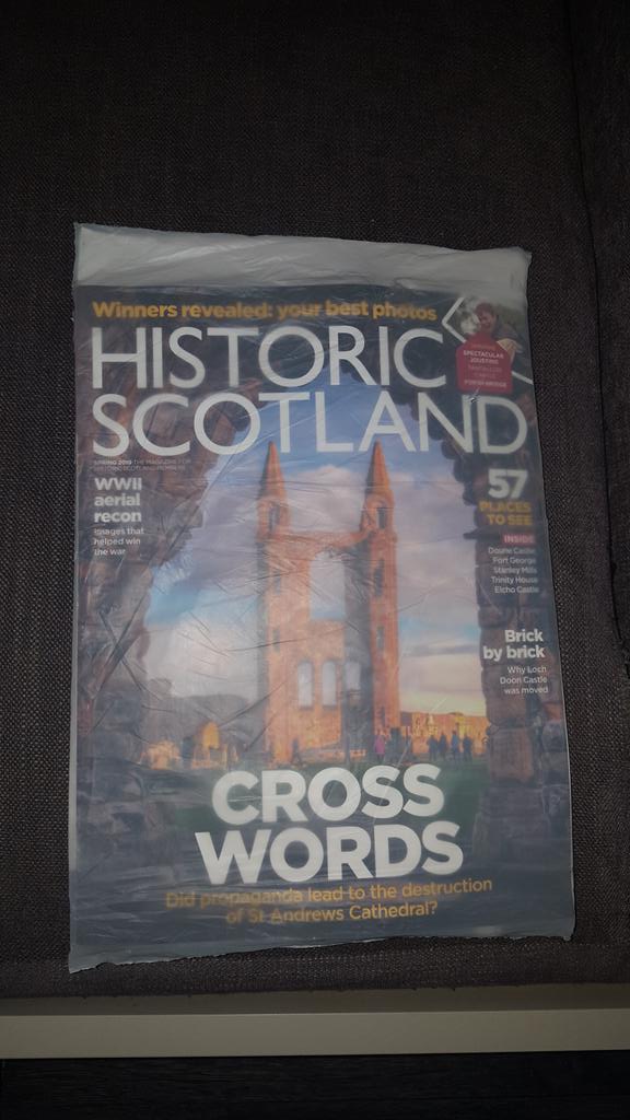 JuniperProjects's tweet image. Well done Historic Scotland on the compostable potato starch magazine wrapper! Our 7 &amp;amp; 11 year old will be really impressed by this when they get home from school :) @welovehistory