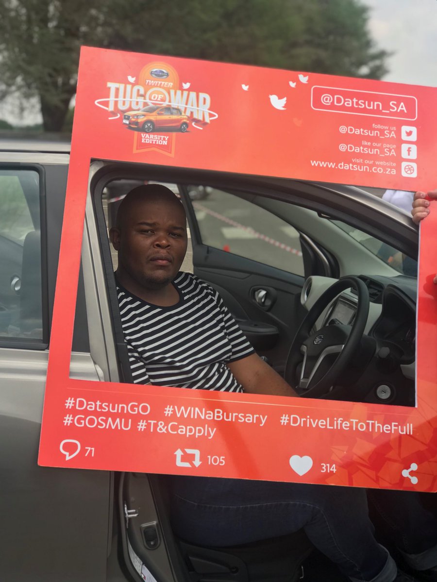 Thobani_shenge2's tweet photo. #DatsunGo #WinaBursary  #GOSMU https://t.co/cFCQyMT9FR
