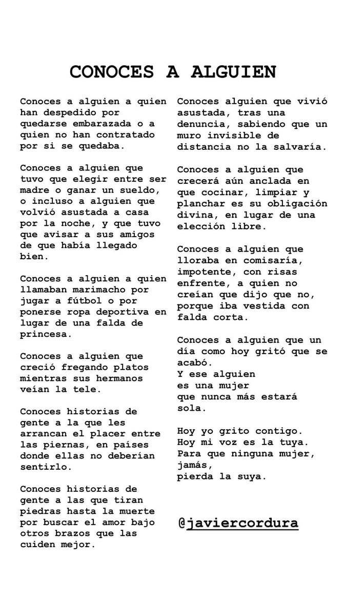 JavierCordura's tweet photo. CONOCES A ALGUIEN. 
#8M https://t.co/Yoxpc3qMRY
