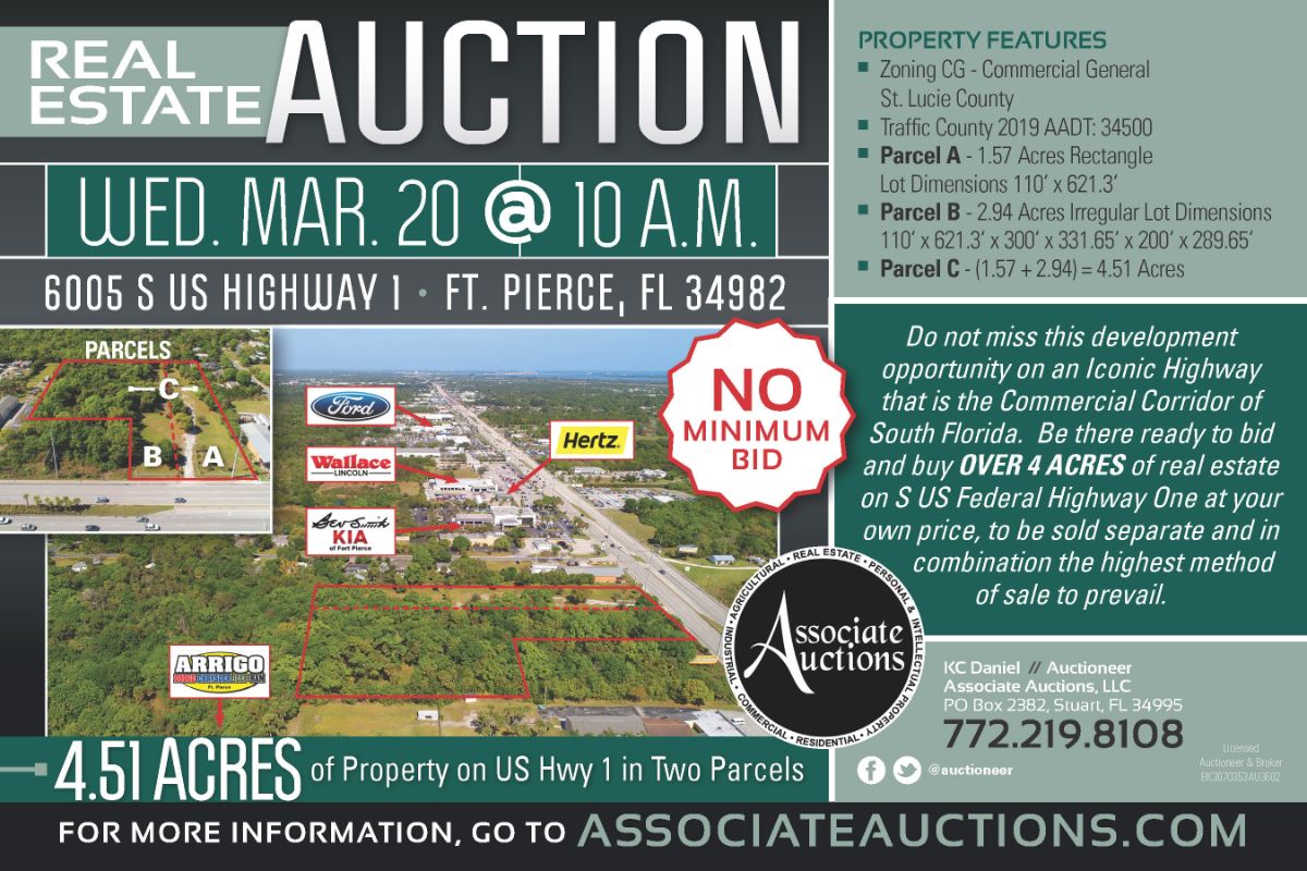 kcdaniel's tweet image. Upcoming Auctions - mailchi.mp/fff6a203061c/3…

Do not miss this development opportunity on an Iconic Highway that is the Commercial Corridor of South Florida. Be there ready to bid and buy OVER 4 ACRES of real estate on S US Federal Highway One at your own price, to be sold...