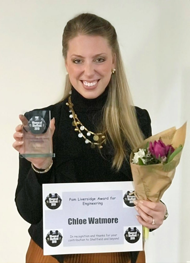 ThermotexEng's tweet photo. Our MD @chloewatmore won a women of Sheffield award for engineering! Thermotex is proud to be promoting gender balance in engineering. Happy #InternationalWomensDay2019 to all you wonderful, inspirational women out there.  #IWD2019 #BalanceforBetter #WomensDay #WomenInEngineering https://t.co/BBFIJmpahW